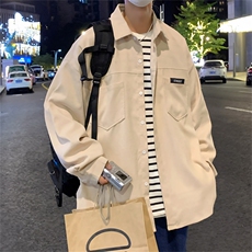 C6085/P40春装新款水洗灯芯绒衬衫男长袖衬衣大码宽松外套上衣男，男装衬衫，电商A141
