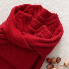 新款百搭三股加厚，童装儿童羊毛衫，联起羊绒