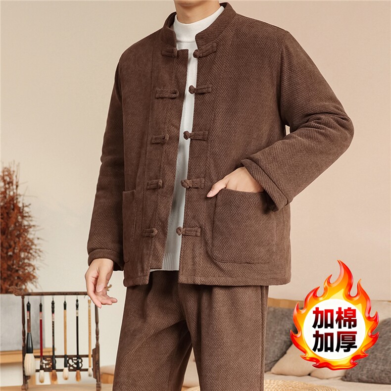 2025冬季风套装中式复古唐装棉衣棉绒保暖棉袄MY2532-P135,男装棉衣,电商A008