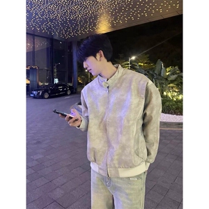 美式复古扎染飞行夹克外套JK0106-P88图片