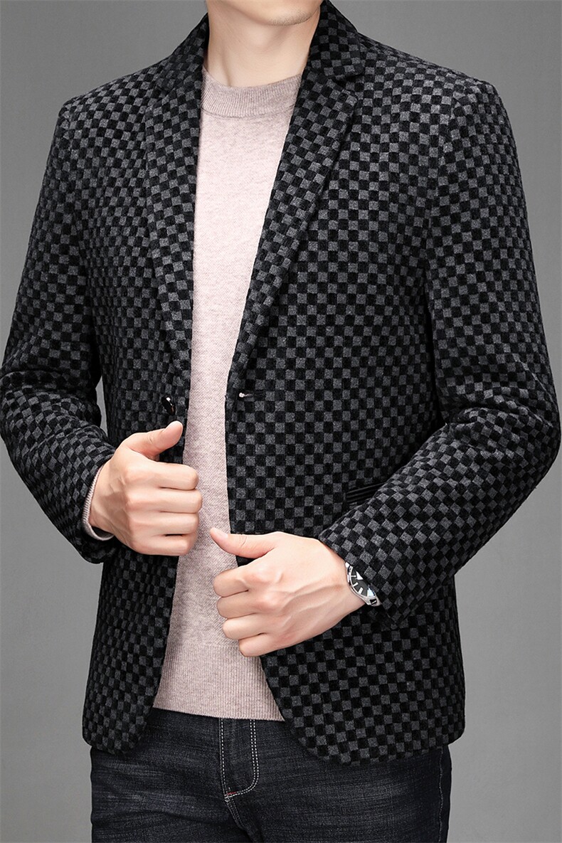 V3203钱塘2020-3秋季中老年男装休闲西服时尚百搭外套P155,男装西服,钱塘207-3