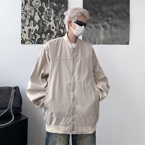 2023年美式复古高街工装夹克潮牌男休闲棒球服春秋外套W5255-P65图片