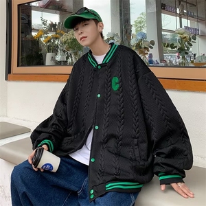 男春季2023新款长袖夹克外套提花棒球服外套L7502P55图片