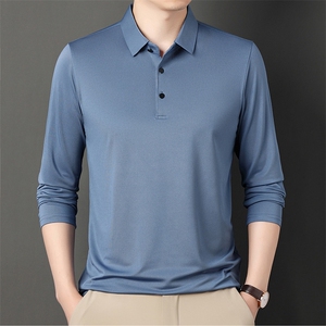 男士polo衫长袖t恤男春秋季打底衫翻领体恤商务男衣服图片