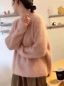 半高领女设计感麻花打底秋冬高级感超好看毛衣图片