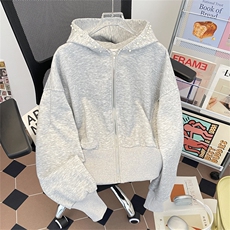 新款钉珠卫衣男女连帽开衫卫衣Y206H-P58，男装卫衣，电商A227A