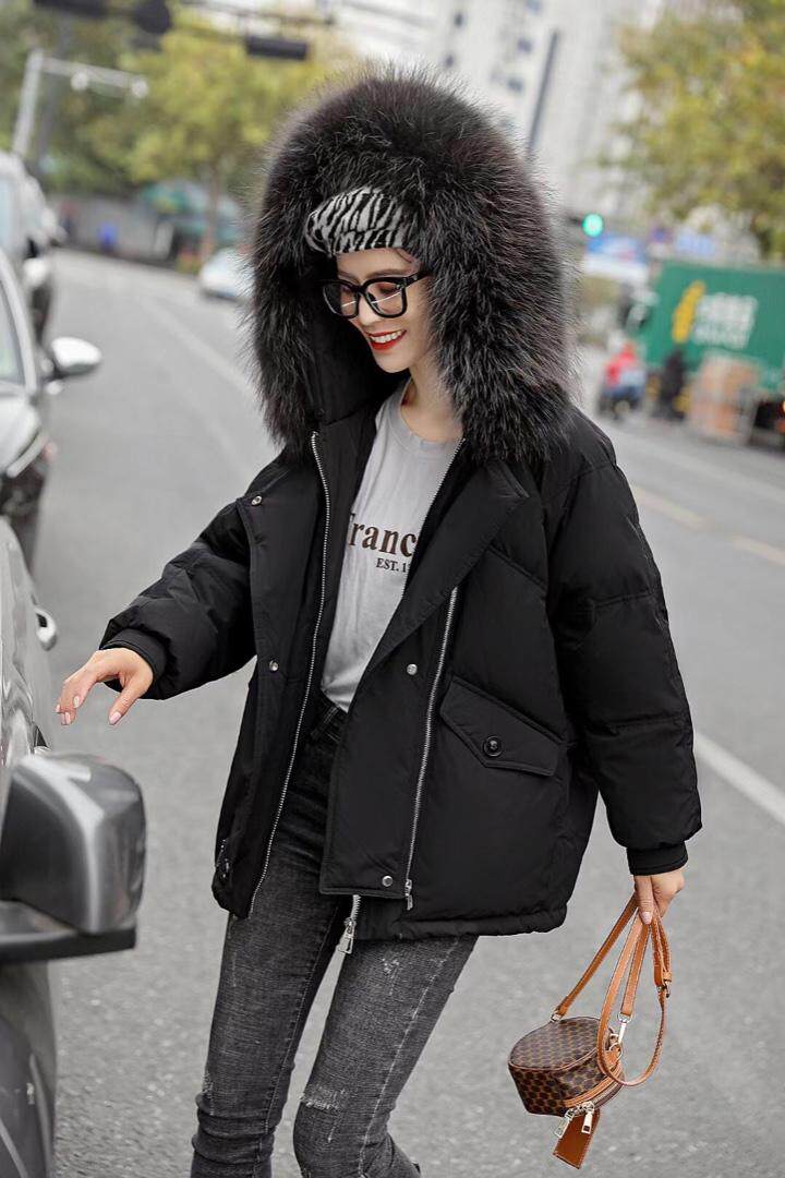 冬季轻羽绒真毛领90绒，其它，Lime meca 俪米