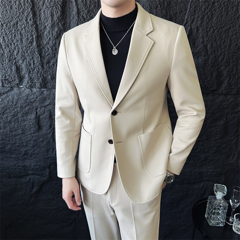品质西服套装男两件套韩版修身商务休闲西装婚礼西装KTZ1822-P255,男装西服套装,星座1105-3