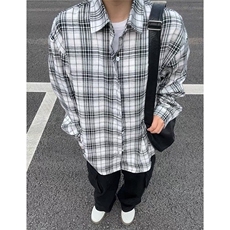 春秋季穿搭长袖衬衣外搭开衫慵懒风休闲外套CSX322，男装衬衫，星座516A