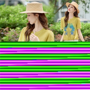 文艺气质休闲减龄套装女2025夏新款时尚印花短袖衬衫阔腿裤两件套图片