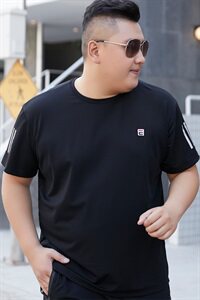 男大码运动圆领短袖T恤弹力网眼 5032-1_T83(L-X4LP40 5XL-9XLP45图片