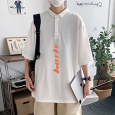 PL57006-P35翻领短袖polo衫男大码胖子半袖t恤男有领保罗衫模特，男装Polo衫，电商A040