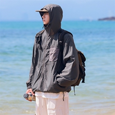 特P48无差价新款夏季时尚百搭夹克防晒衣-HJ5391日系相机风，男装夹克，电商A003