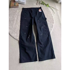 水洗纯棉大口袋工装裤男款褶皱伞兵裤子宽松休闲长裤MKA407P63，男装工装外套，星座1013-5