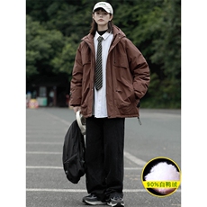 冬上新加绒保暖羽绒服中性冲锋衣外套男女8313-P220控价318，男装羽绒服，电商A441-1