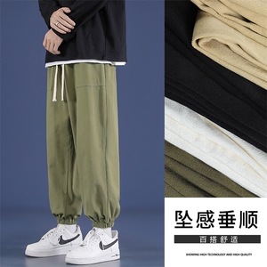 简约百搭2022舒适休闲风九分运动裤K629特批35
