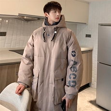 羽绒服男冬季新款港风宽松中长款白鸭绒外套YR906-P170(现货，男装羽绒服，星座214-3