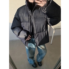 美式冬季短款立领面包服男女外套韩系宽松加厚保暖棉服-MY101特95，男装棉衣，电商B289