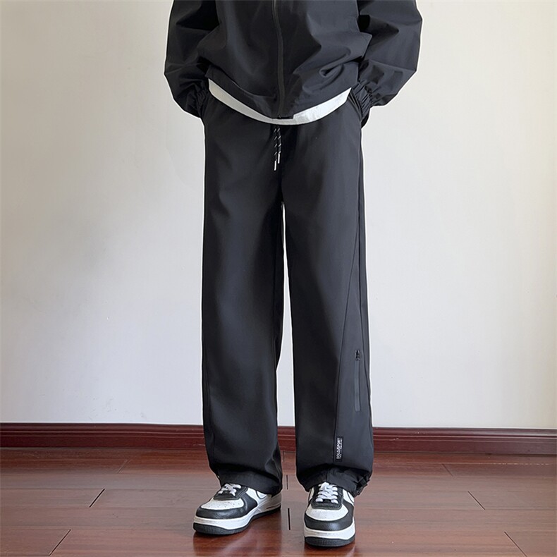 秋季冲锋裤男防水男士休闲裤男宽松束脚直筒长裤A266-KZ8022-P28,男装休闲裤,电商A266