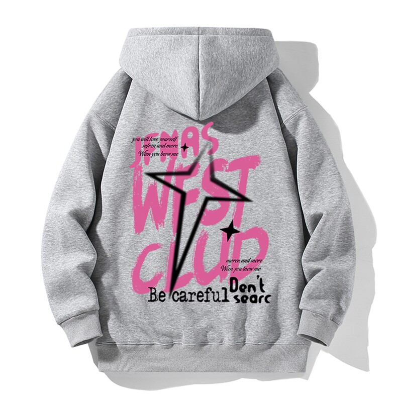 抖音得物高品质印花连帽卫衣秋冬装美式宽松连帽纯色卫衣ADL107,男装卫衣,电商A443