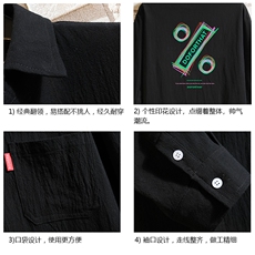QC58171-P45亚七分袖衬衫男大码五分袖衬衣男短袖，男装衬衫，电商A040A