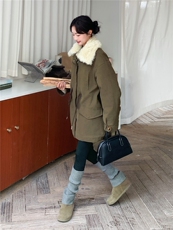 新款《出货》高克重一体绒2B156-812-P265-K398，女装短外套，2B156