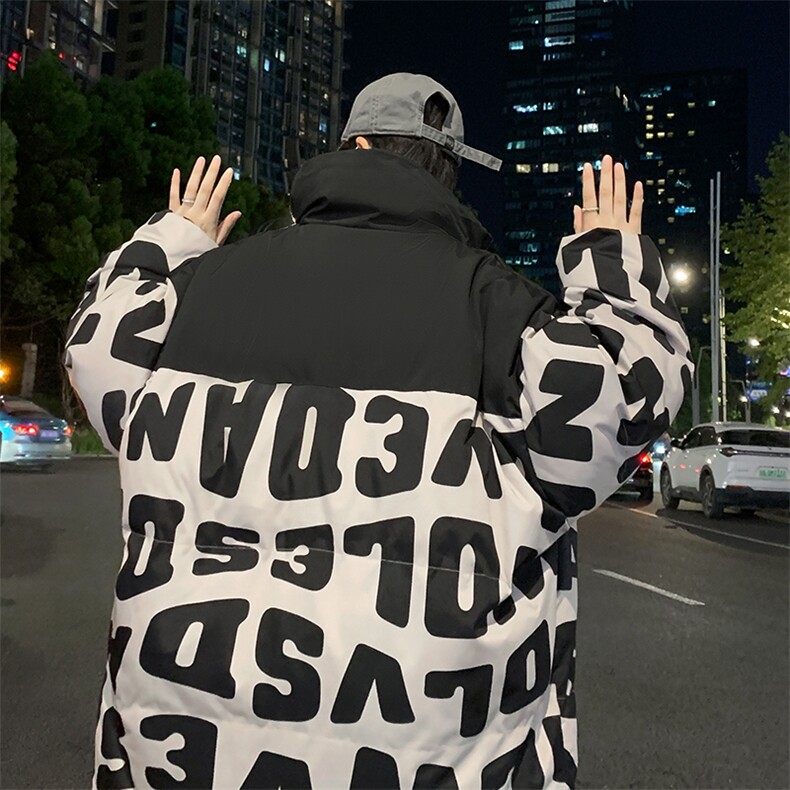 2023男冬季新款保暖棉衣防风撞色宽松加厚大码棉服外套33351P105,男装棉衣,电商A086