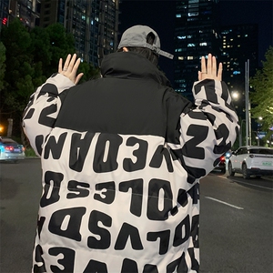 2023男冬季新款保暖棉衣防风撞色宽松加厚大码棉服外套33351P105图片