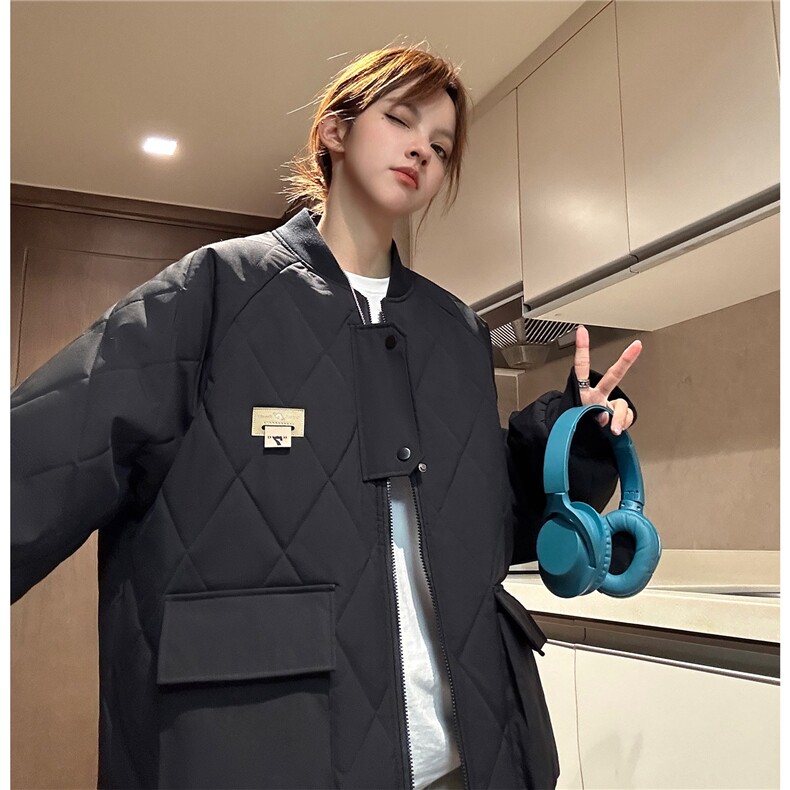 冬季2024大码港风棉衣棉服情侣装冬装男女中性宽松外套S273-P118,男装棉衣,电商A233-1
