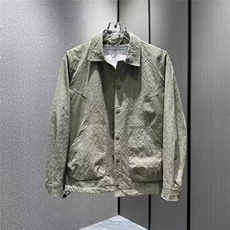 2025泡泡纱春夏季拼色翻领立体裁剪透气情侣休闲风衬衫外套，男装夹克，星座1210-1