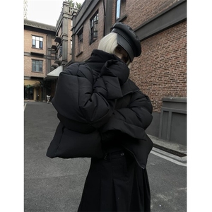 （现货）设计感披风机车潮棉服男女短款图片