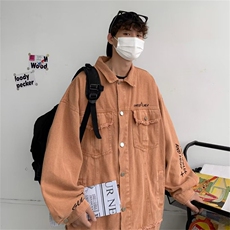 春秋季潮牌宽松休闲夹克上衣高街ins潮流牛仔外套男士W5761-P70，男装夹克，星座512-2