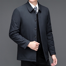 V3633钱塘2020-3商务休闲简约冬季厚款中年男士夹克外套P125，男装夹克，钱塘207-3