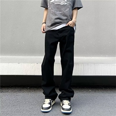 夏男牛仔裤微喇叭直筒宽松长裤NK163P30，男装牛仔裤，星座1013-1
