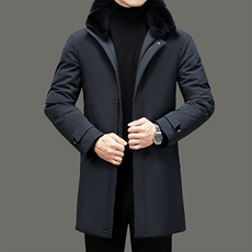 冬季新款羽绒服男士中长款宽松休闲时尚简约百搭外套DDCQ920-P320，男装羽绒服，电商B212（原钱塘6029）