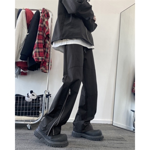 INS春季新款机能拉链拼接宽松冲锋裤休闲裤B315-K24025-p50控78图片
