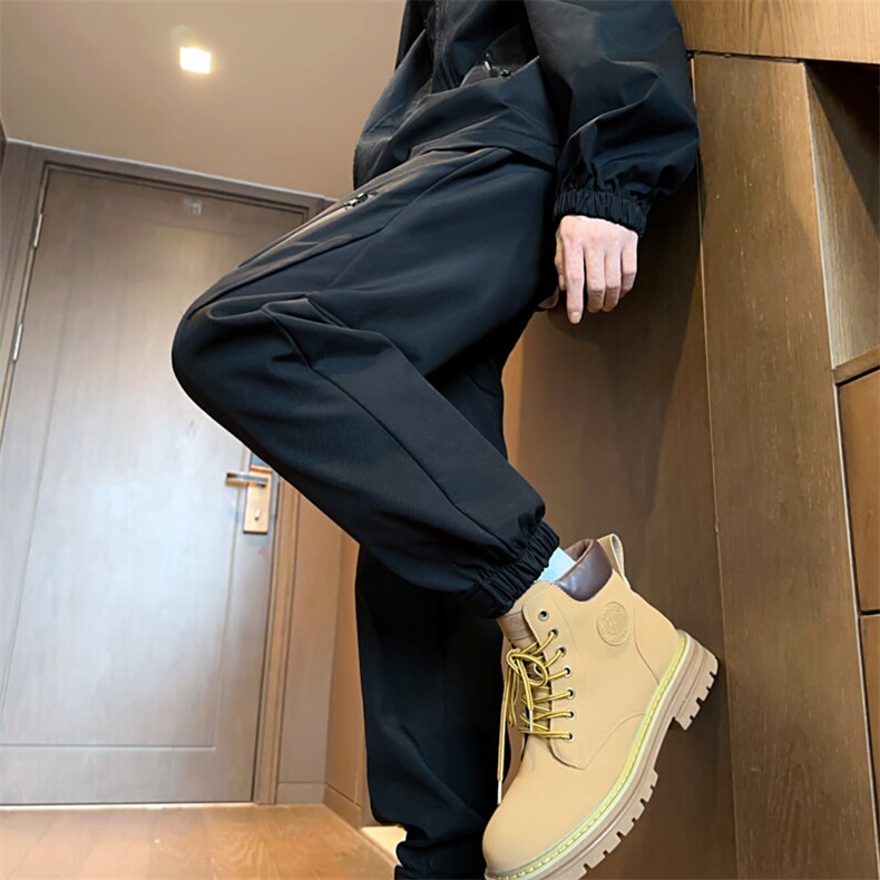 束脚冲锋裤男春季小脚户外防水运动裤休闲A266-KZ8023-P28加绒35，男装休闲裤，电商A266