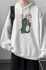 WY2037-P35纯棉连帽卫衣男大码运动帽衫宽松薄外套男，男装卫衣，电商A040
