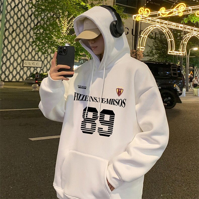 CM125卫衣男新款休闲美式外套宽松重磅纯棉大码长袖帽衫，女装短外套，星座304A