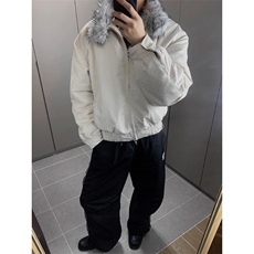 美式座山雕加绒加厚棉服男女冬季cleanfit工装外套LM50244-P120，男装棉衣，星座1008