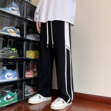 条纹卫裤男2023新款美式潮牌宽松运动春秋男生休闲长裤K0361-P43，男装休闲裤，星座308B-1