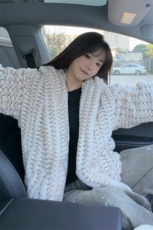 冬季男士棉服兔毛条纹绒虎皮纹宽松加绒加厚外套棉衣特p95，男装棉衣，电商B319