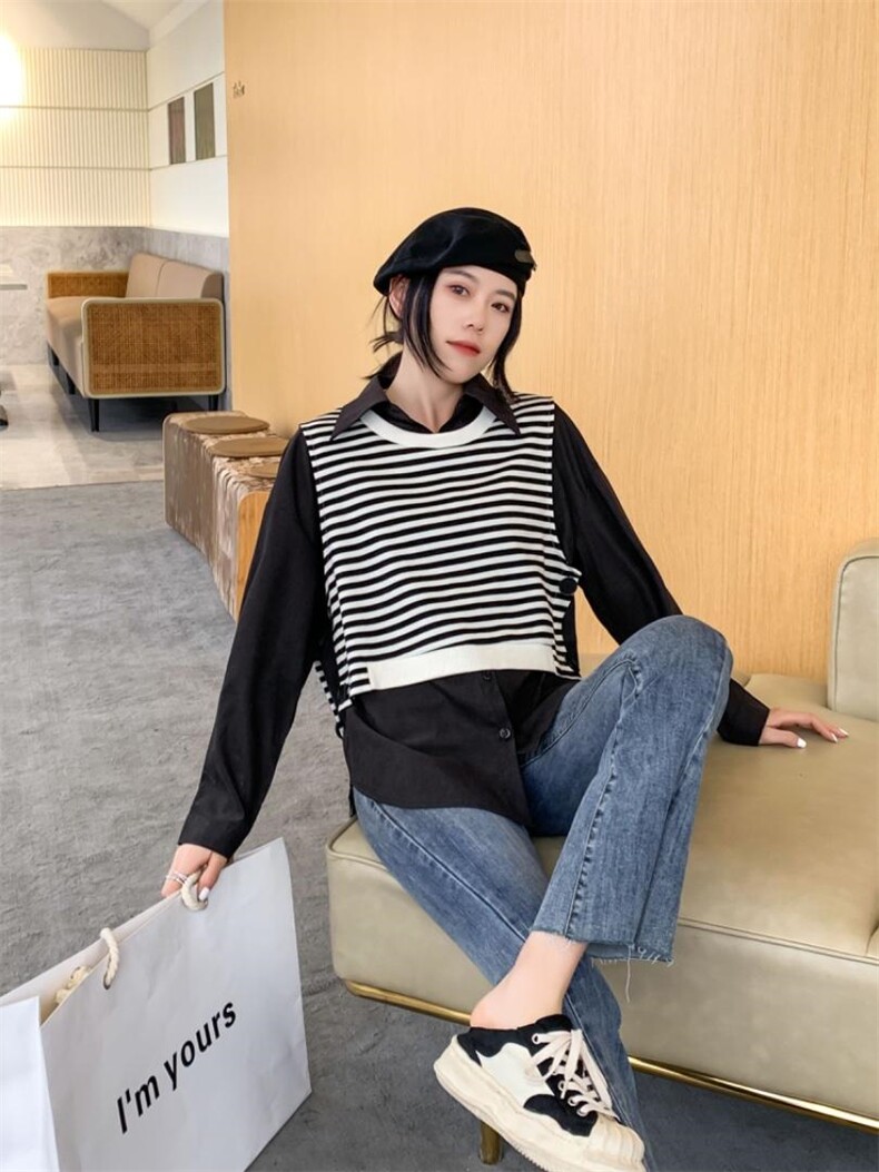 两件套衬衫可以分开搭配哦，女装衬衫，百变诱惑(6F)