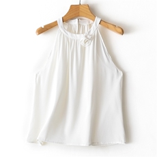 夏季新款简约百搭无袖真丝吊带女宽松休闲上衣，女装背心吊带，瑞上羊绒