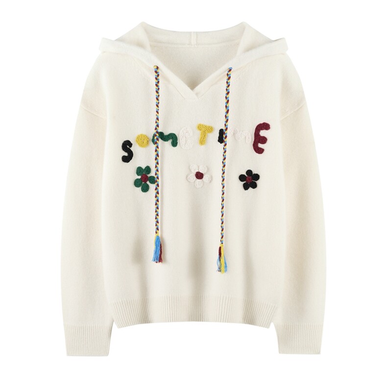 2025秋冬新款女羊绒衫100纯羊绒衫加厚保暖针织套头衫连帽羊绒衫，女装羊绒衫，绒知纯羊绒