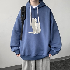 连帽卫衣男大码胖子帽衫大号运动服WY2407-P35，男装卫衣，电商A040