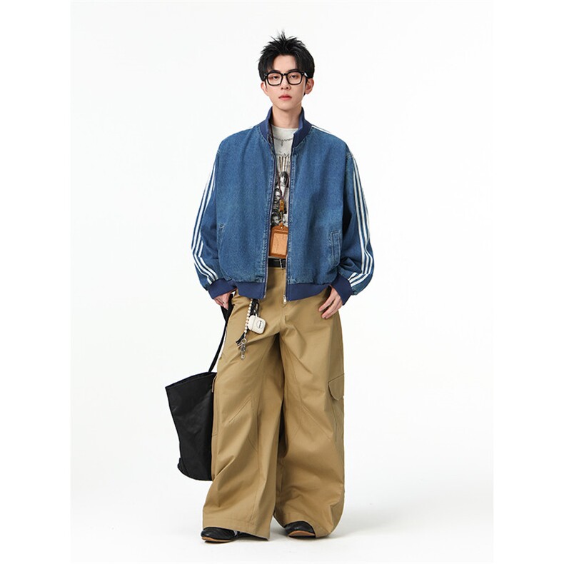 水洗牛仔外套男款春美式痞帅上衣服宽松休闲工装夹克JK1329-P98,男装工装外套,星座1103-3