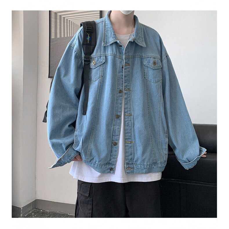 牛仔夹克男大码牛仔外套男茄克NJ77331-P60,男装夹克,电商A040