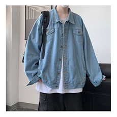 牛仔夹克男大码牛仔外套男茄克NJ77331-P60，男装夹克，电商A040