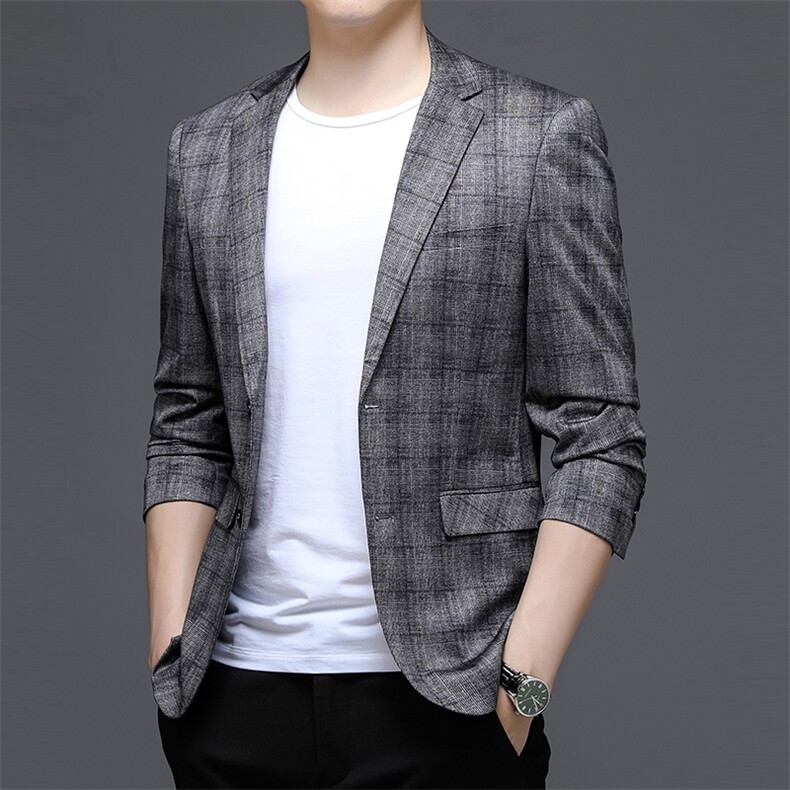 秋季新款西装男西服简约外套西服商务休闲小西装单西,男装西服,电商B360